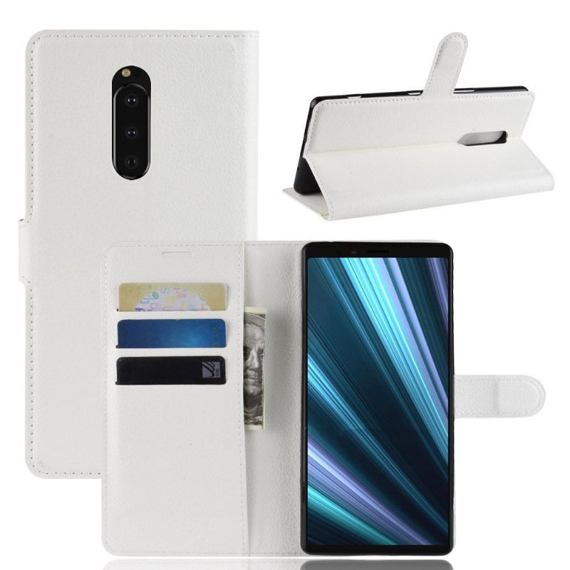 Pouzdra Na Sony Xperia 1 Stylový Kožený Držák Na Karty