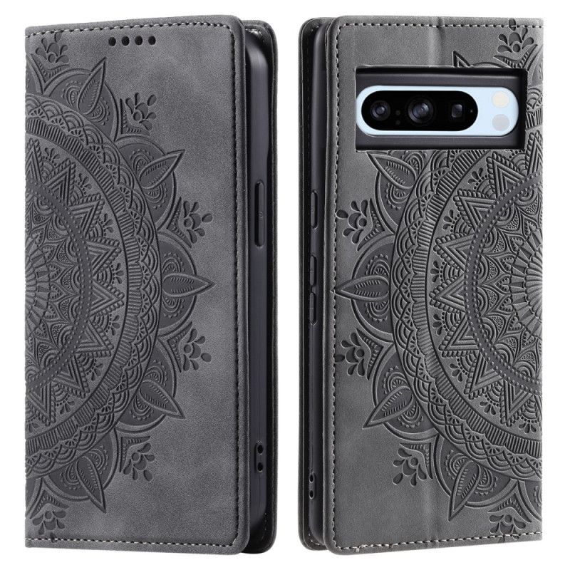 Kožené Pouzdro Folio Na Google Pixel 9 Pro Xl Semišový Efekt