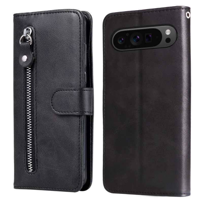 Kožený Kryt Google Pixel 9 Pro Xl Kapsa Na Zip