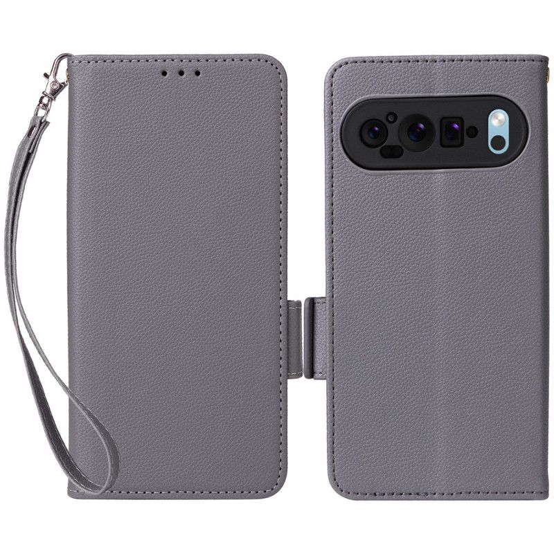 Kožený Kryt Na Google Pixel 9 Pro Xl Jemnost S Popruhem