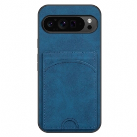 Kryt Google Pixel 9 Pro Xl Podpora Držitele Karet S Koženými Efekty