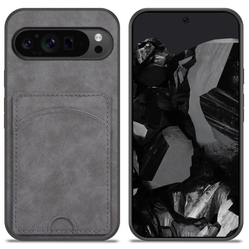 Kryt Google Pixel 9 Pro Xl Podpora Držitele Karet S Koženými Efekty