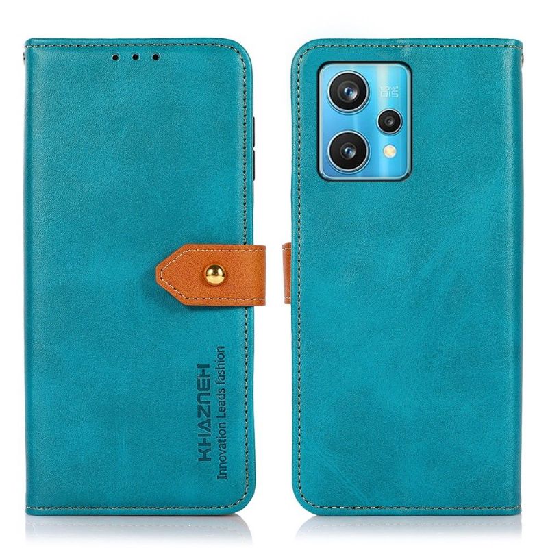Flipové Pouzdro Na Realme 9 Pro Plus Khazneh Bicolor Umělá Kůže