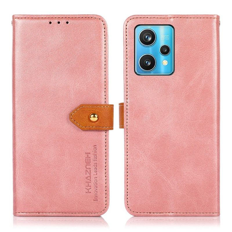 Flipové Pouzdro Na Realme 9 Pro Plus Khazneh Bicolor Umělá Kůže