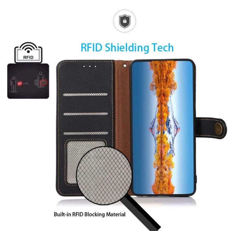 Flipové Pouzdro Na Realme 9 Pro Plus Klasická Kůže Khazneh