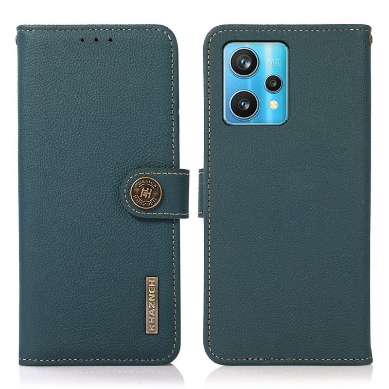 Flipové Pouzdro Na Realme 9 Pro Plus Klasická Kůže Khazneh