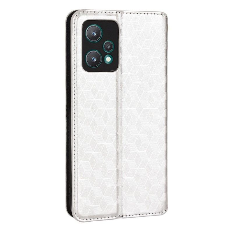 Flipové Pouzdro Na Realme 9 Pro Plus Kožené Pouzdro Návrh Geometrie