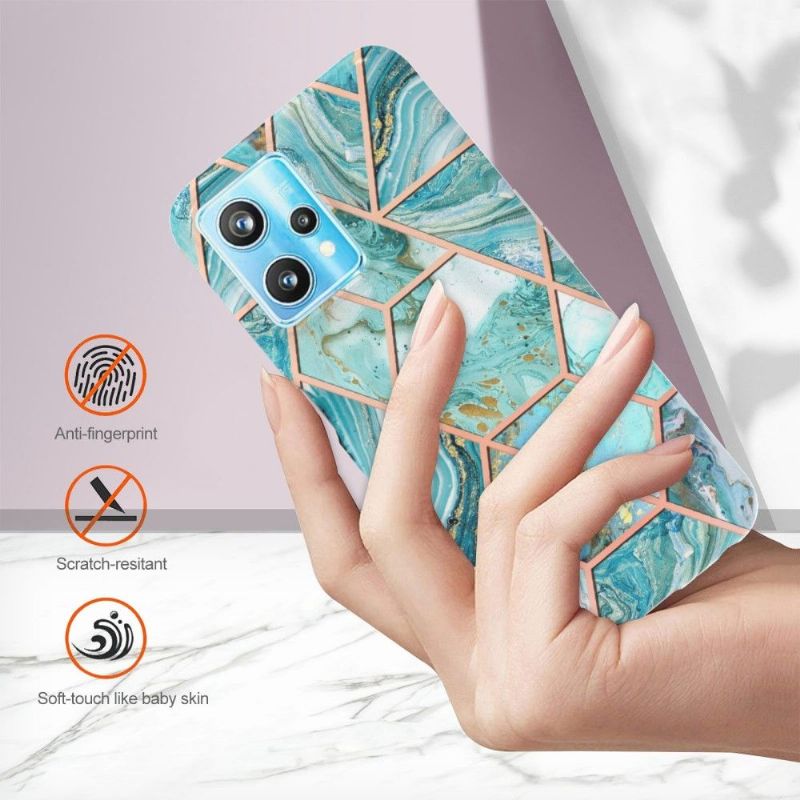 Kryt Na Realme 9 Pro Plus Geometrický Vzor Mramoru