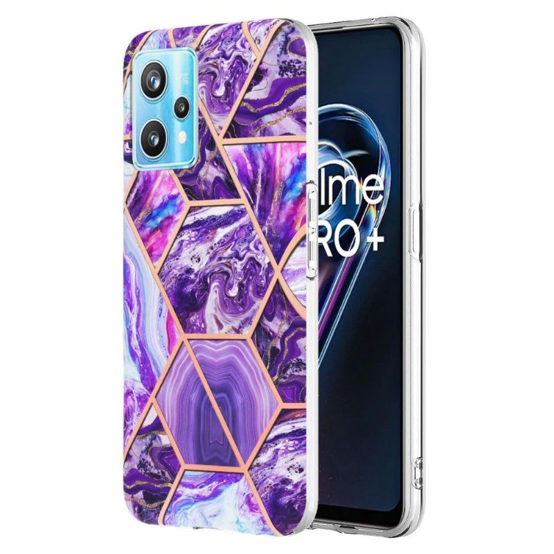 Kryt Na Realme 9 Pro Plus Geometrický Vzor Mramoru