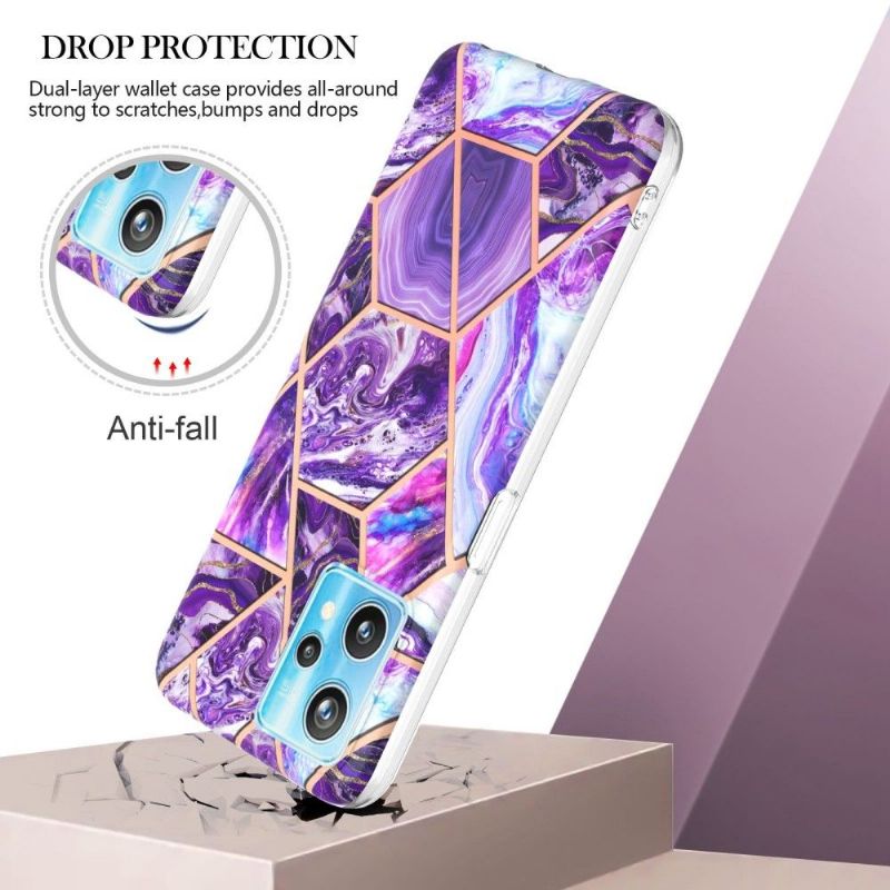Kryt Na Realme 9 Pro Plus Geometrický Vzor Mramoru