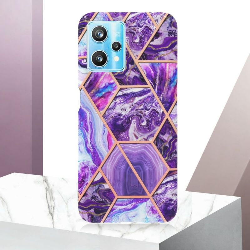 Kryt Na Realme 9 Pro Plus Geometrický Vzor Mramoru