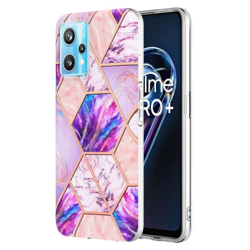 Kryt Na Realme 9 Pro Plus Geometrický Vzor Mramoru