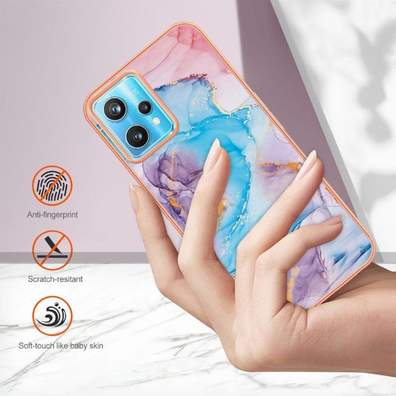 Kryt Na Realme 9 Pro Plus Modrý Mramor