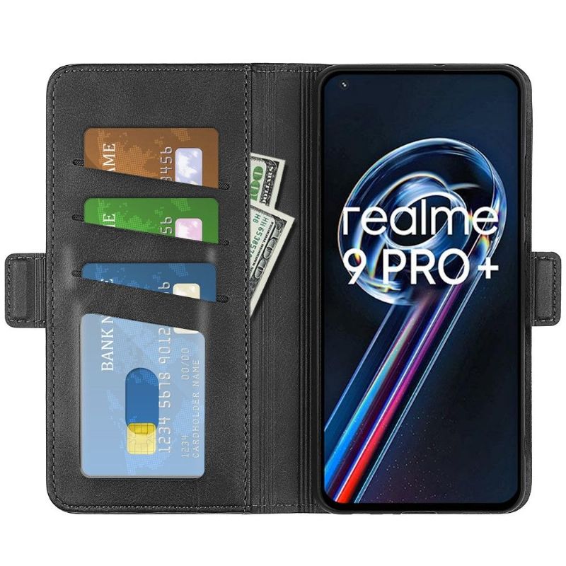 Pouzdra Na Realme 9 Pro Plus Peněženkové Pouzdro Matný Potah Z Umělé Kůže