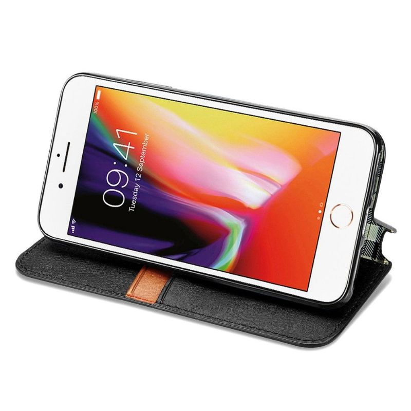 Flipové Pouzdro Na iPhone SE 2022 Držák Karty Kub Design