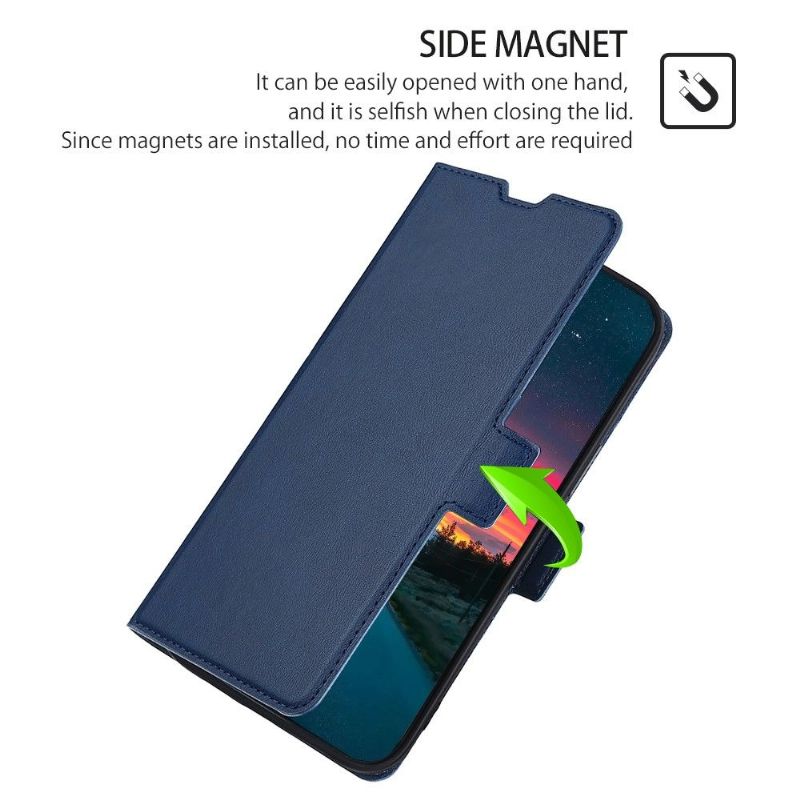 Flipové Pouzdro Na iPhone SE 2022 Minimalistický Obchod S Umělou Kůží