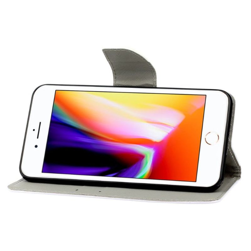 Flipové Pouzdro Na iPhone SE 2022 Modrý Motýl
