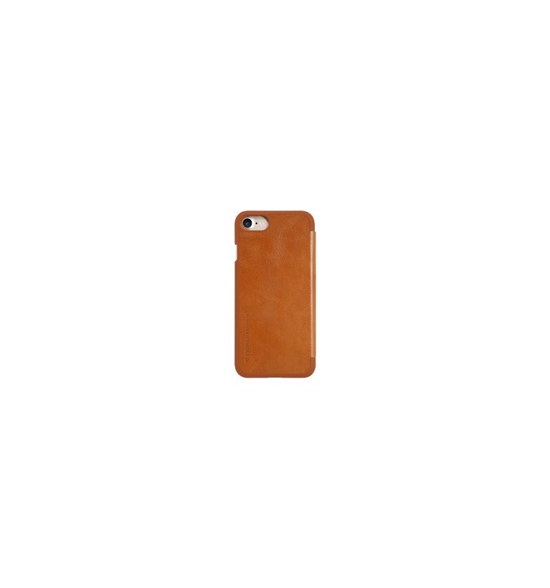 Flipové Pouzdro Na iPhone SE 2022 Řada Qin Nillkin Faux Leather - Havana
