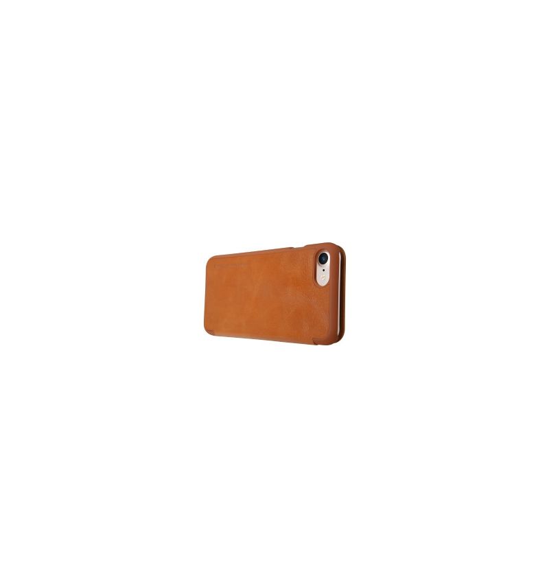 Flipové Pouzdro Na iPhone SE 2022 Řada Qin Nillkin Faux Leather - Havana