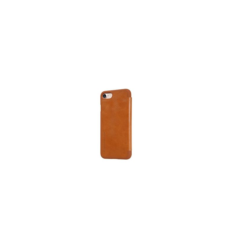 Flipové Pouzdro Na iPhone SE 2022 Řada Qin Nillkin Faux Leather - Havana