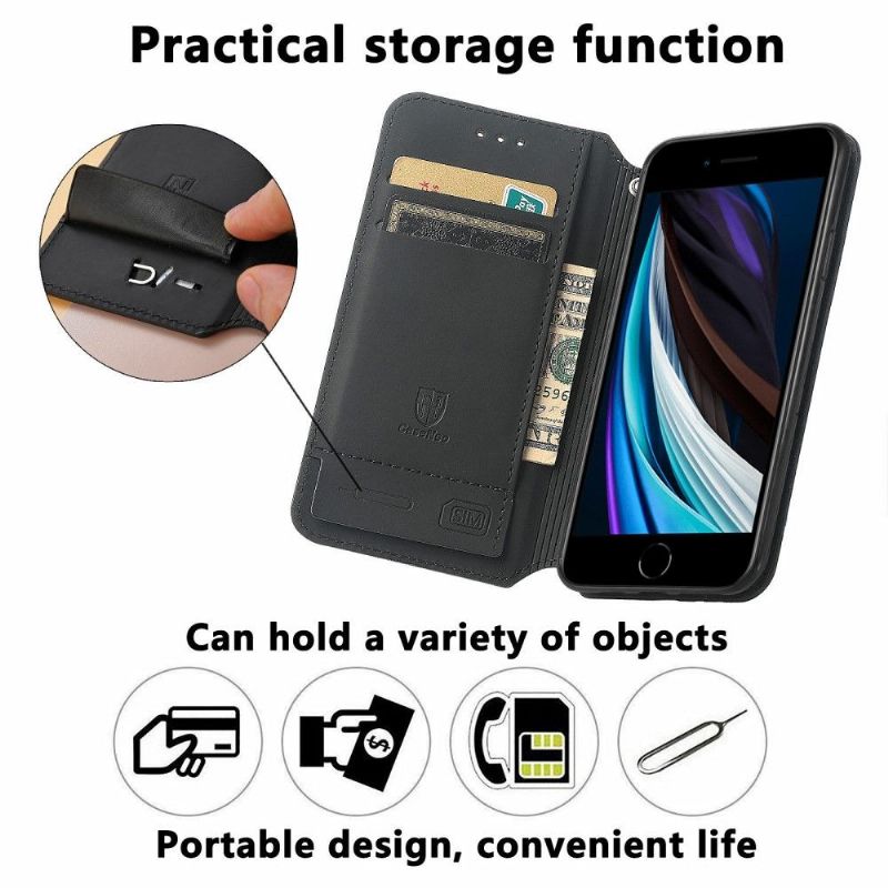 Kožené Pouzdro Na iPhone SE 2022 Severský Styl