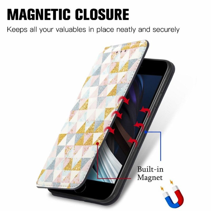 Kožené Pouzdro Na iPhone SE 2022 Severský Styl
