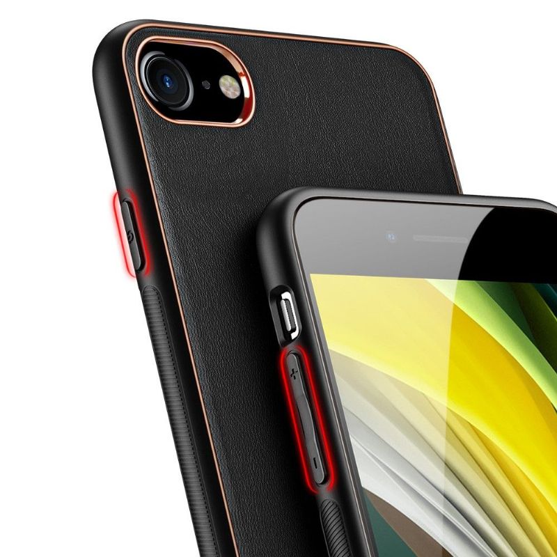 Kryt Na iPhone SE 2022 Kožený Efekt Řady Yolo