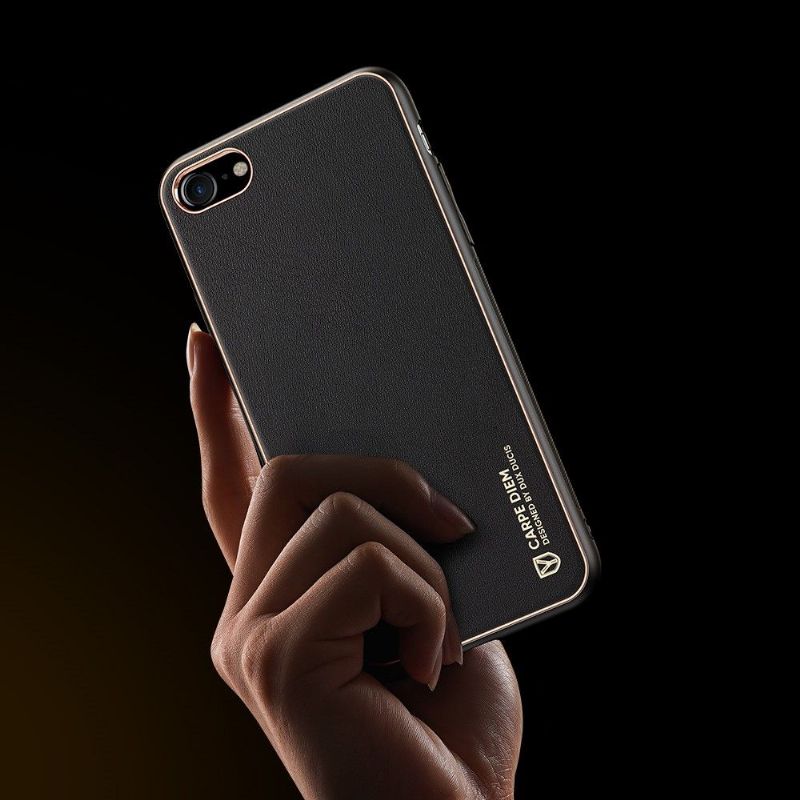 Kryt Na iPhone SE 2022 Kožený Efekt Řady Yolo