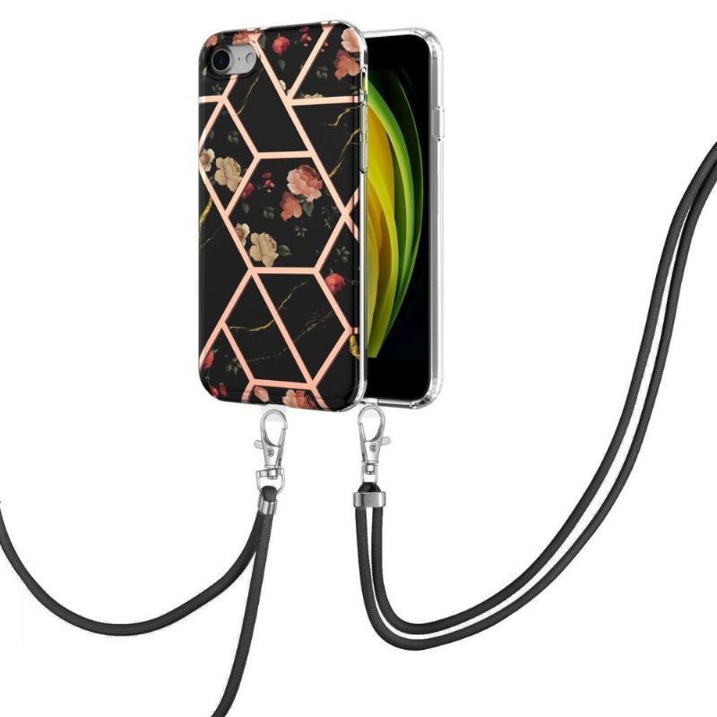 Kryt Na iPhone SE 2022 Na Lana Mramor A Květiny