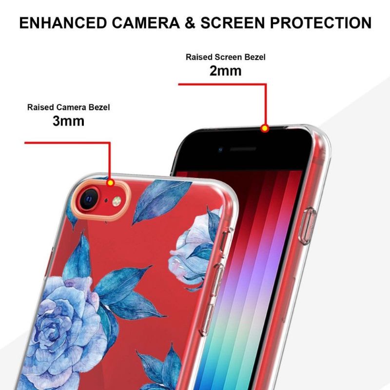 Kryt Na iPhone SE 2022 Pivoňková Modrá