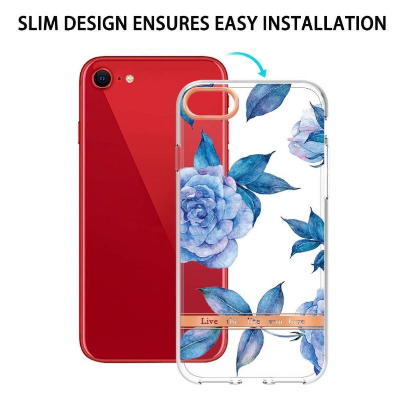 Kryt Na iPhone SE 2022 Pivoňková Modrá