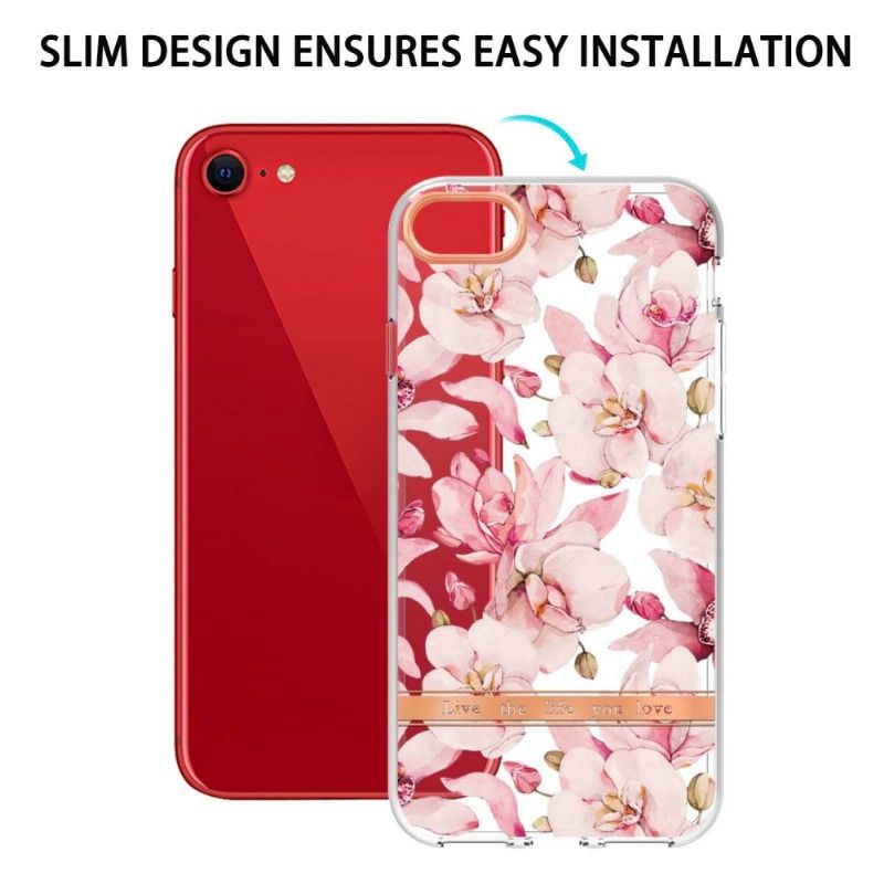 Kryt Na iPhone SE 2022 Růžový Květ Gardenie