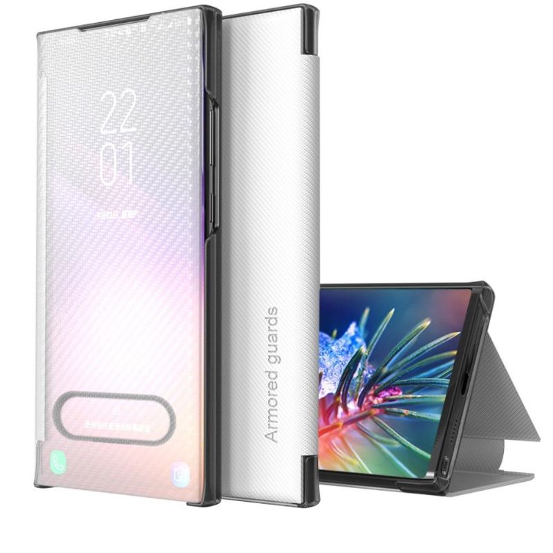 Kryty Na Mobil Na iPhone SE 2022 Flipové Pouzdro Uhlíkové Vlákno