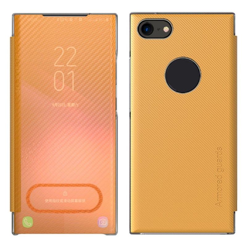 Kryty Na Mobil Na iPhone SE 2022 Flipové Pouzdro Uhlíkové Vlákno