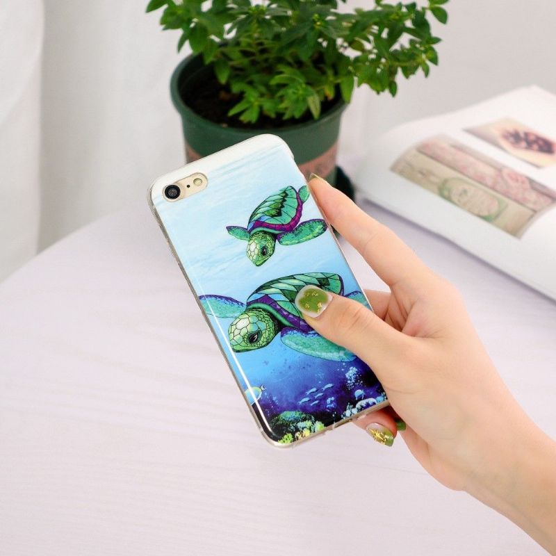 Kryty Na Mobil Na iPhone SE 2022 Fluorescenční Želvy