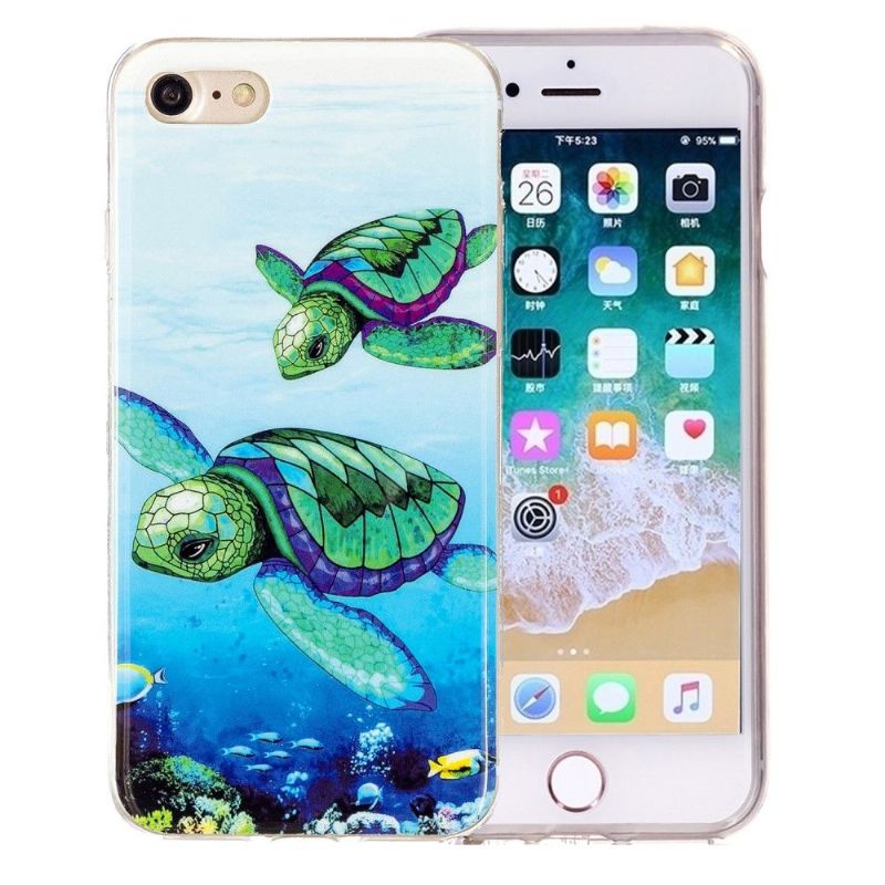 Kryty Na Mobil Na iPhone SE 2022 Fluorescenční Želvy