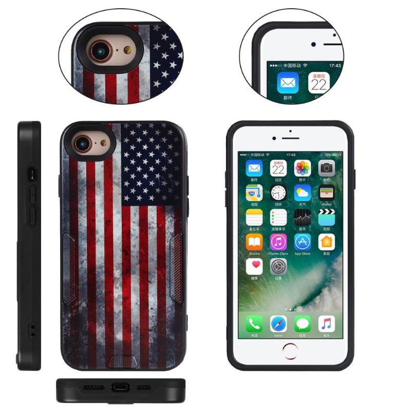 Kryty Na Mobil Na iPhone SE 2022 Vintage Americká Vlajka