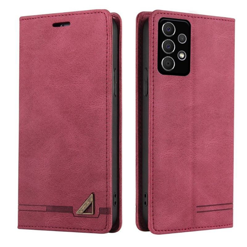 Flipové Pouzdro Na Samsung Galaxy A72 4G / A72 5G Klasická Retro Umělá Kůže