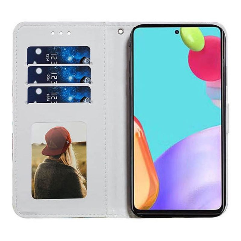 Flipové Pouzdro Na Samsung Galaxy A72 4G / A72 5G Leopardí Vzor