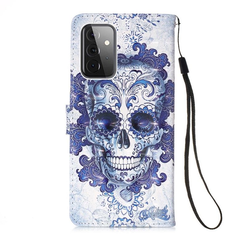 Flipové Pouzdro Na Samsung Galaxy A72 4G / A72 5G Vzor Calavera