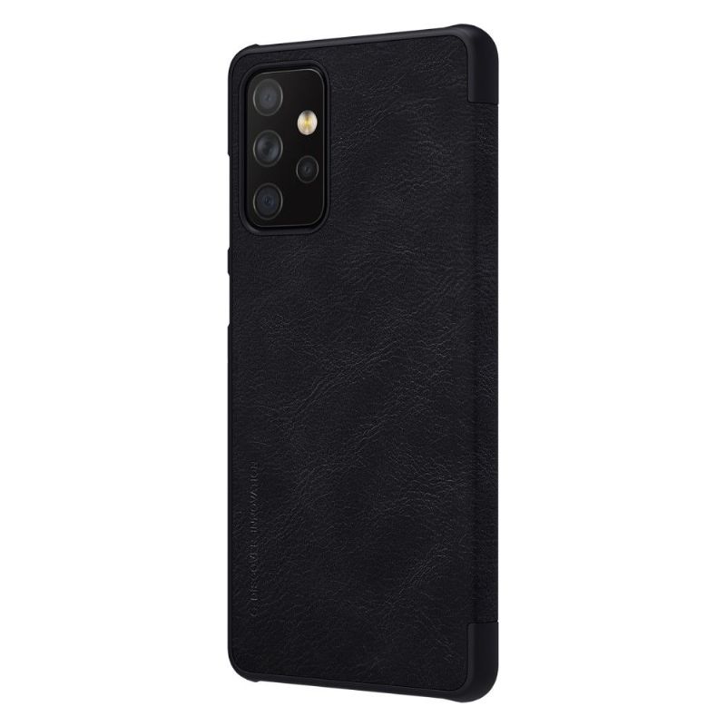 Kožené Pouzdro Na Samsung Galaxy A72 4G / A72 5G Kožený Efekt Řady Qin