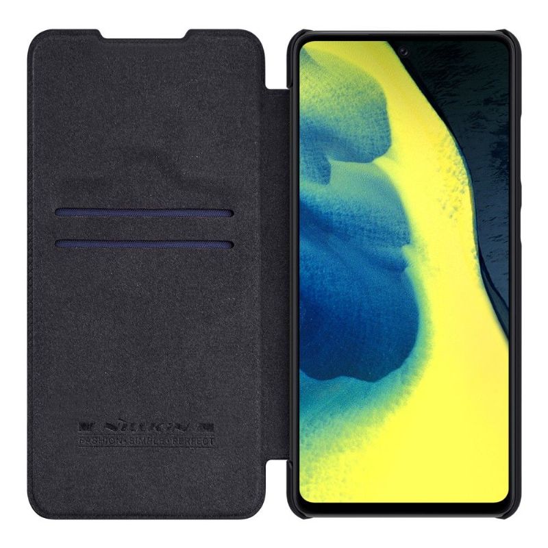 Kožené Pouzdro Na Samsung Galaxy A72 4G / A72 5G Kožený Efekt Řady Qin
