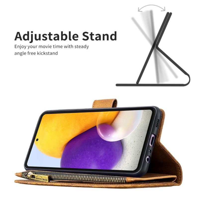Kožené Pouzdro Na Samsung Galaxy A72 4G / A72 5G Peněženkové Pouzdro Létající Motýli
