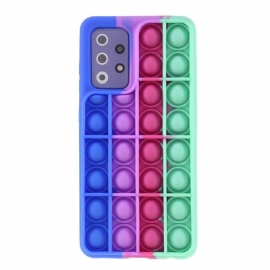 Kryt Na Samsung Galaxy A72 4G / A72 5G Hračka Pop It Fidget - Vícebarevná