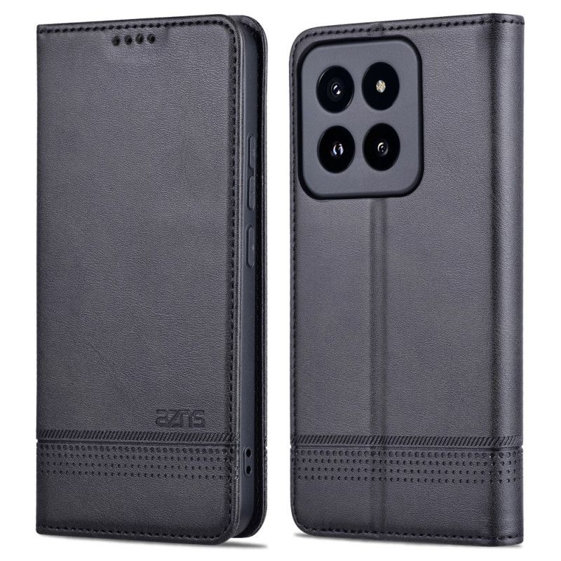 Kožené Pouzdro Folio Na Xiaomi 14 Pro Umělá Kůže Azns