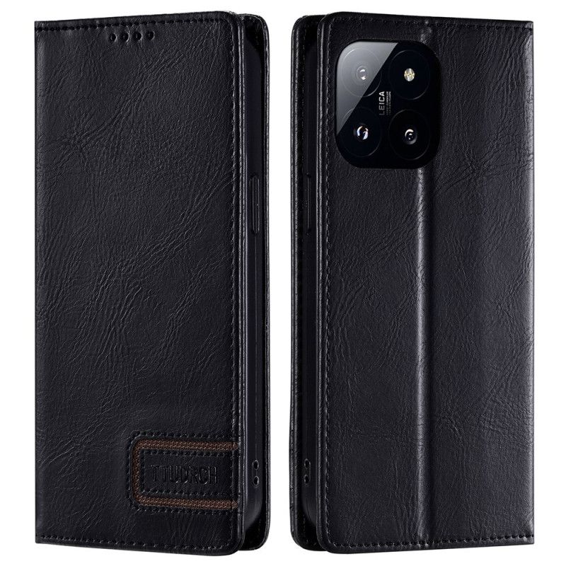 Kožené Pouzdro Folio Xiaomi 14 Pro Rfid Ochrana Ttudrch