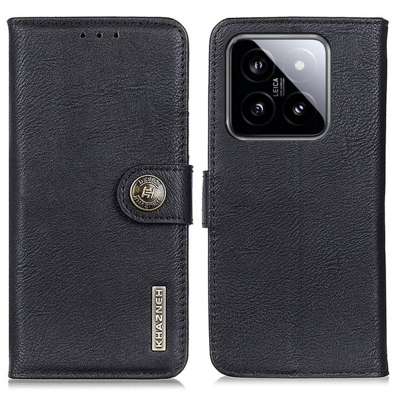 Kožený Kryt Xiaomi 14 Pro Klasický Chazneh