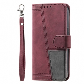 Kožený Kryt Xiaomi 14 Pro Ttudrch Lanyard Rfid Blokování