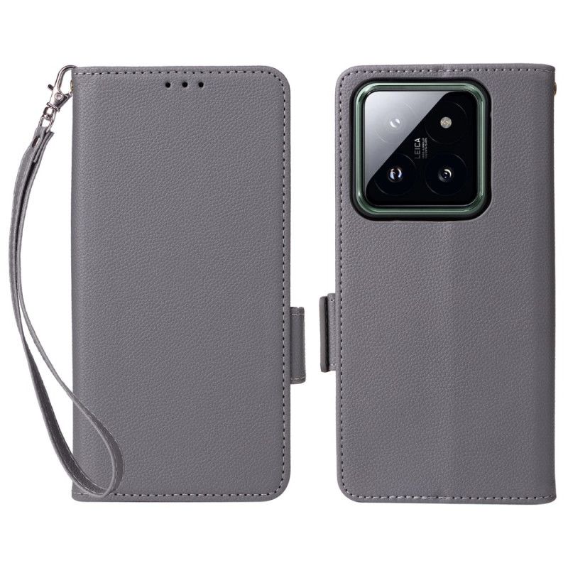 Kožený Kryt Xiaomi 14 Pro Ultra Tenký Pásek