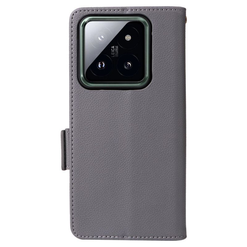 Kožený Kryt Xiaomi 14 Pro Ultra Tenký Pásek